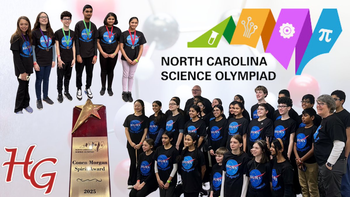 Congratulations to our Science Olympiad team on their success at yesterday's Regional Competition at NCSU!