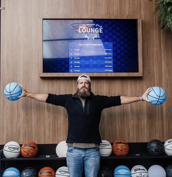 See everyone in the Amazon lounge next Super Bowl…

“Pop-a-shot isn’t just a game, it’s a way of life.”  
     - Gandhi or maybe Teddy Roosevelt