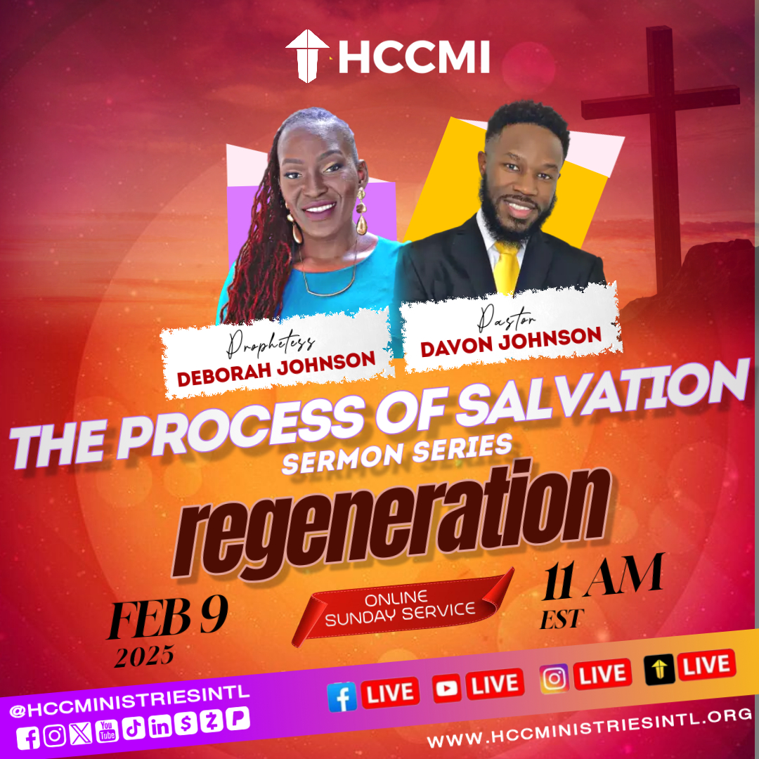 hccministries_'s tweet photo. Today, Pastor @iamdavonjohnson is preaching a sermon entitled "The Process of Salvation: Regeneration." 

Join us at 11am EST Live on Youtube, Facebook, Instagram or the mobile app.

For more information about HCCMI, visit us online: https://t.co/Za4pTgu0d9

#HCCMI #SundayService https://t.co/UBCikHd8rX