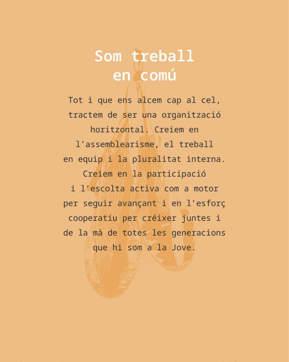 JoveMuixeranga's tweet photo. ⚫️🟠

10é Aniversari de la Jove

SOM TREBALL EN COMÚ

A la muixeranga intentem lligar la consciència amb la cultura i per això volem actuar de la millor forma possible assumint posicionaments que ens facen crèixer i continuar plantant cara als reptes que se’ns presenten. https://t.co/XixIfLIRgw