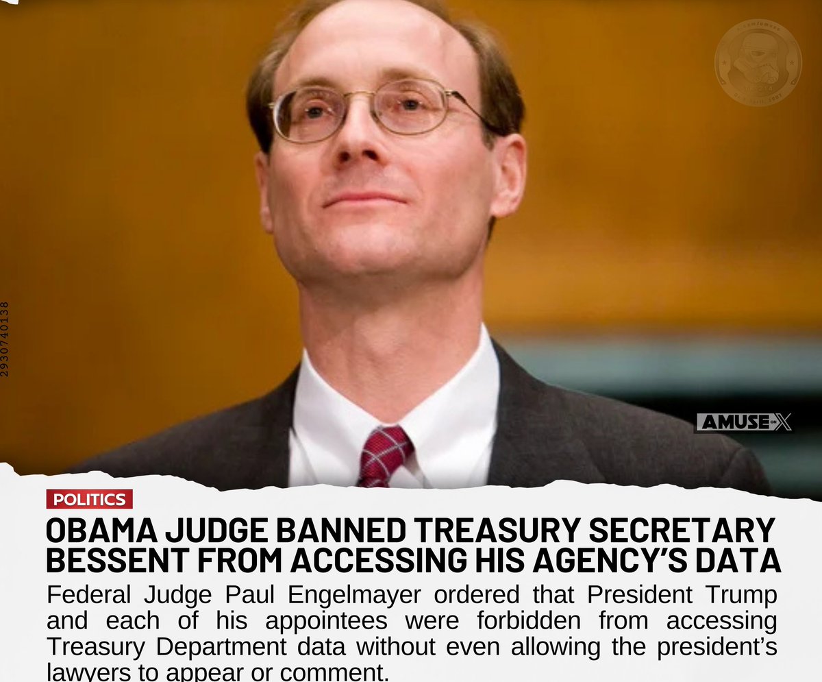 Chicago1Ray's tweet image. Do you want @SpeakerJohnson to start Impeachment proceedings immediately on Judge Engelmayer 

He violated his oath of office by blocking the Trump admin and DOGE from the U.S. Treasury Dept 

Speaker Johnson is tagged in this post, he will see this.. let your voices be heard 👍