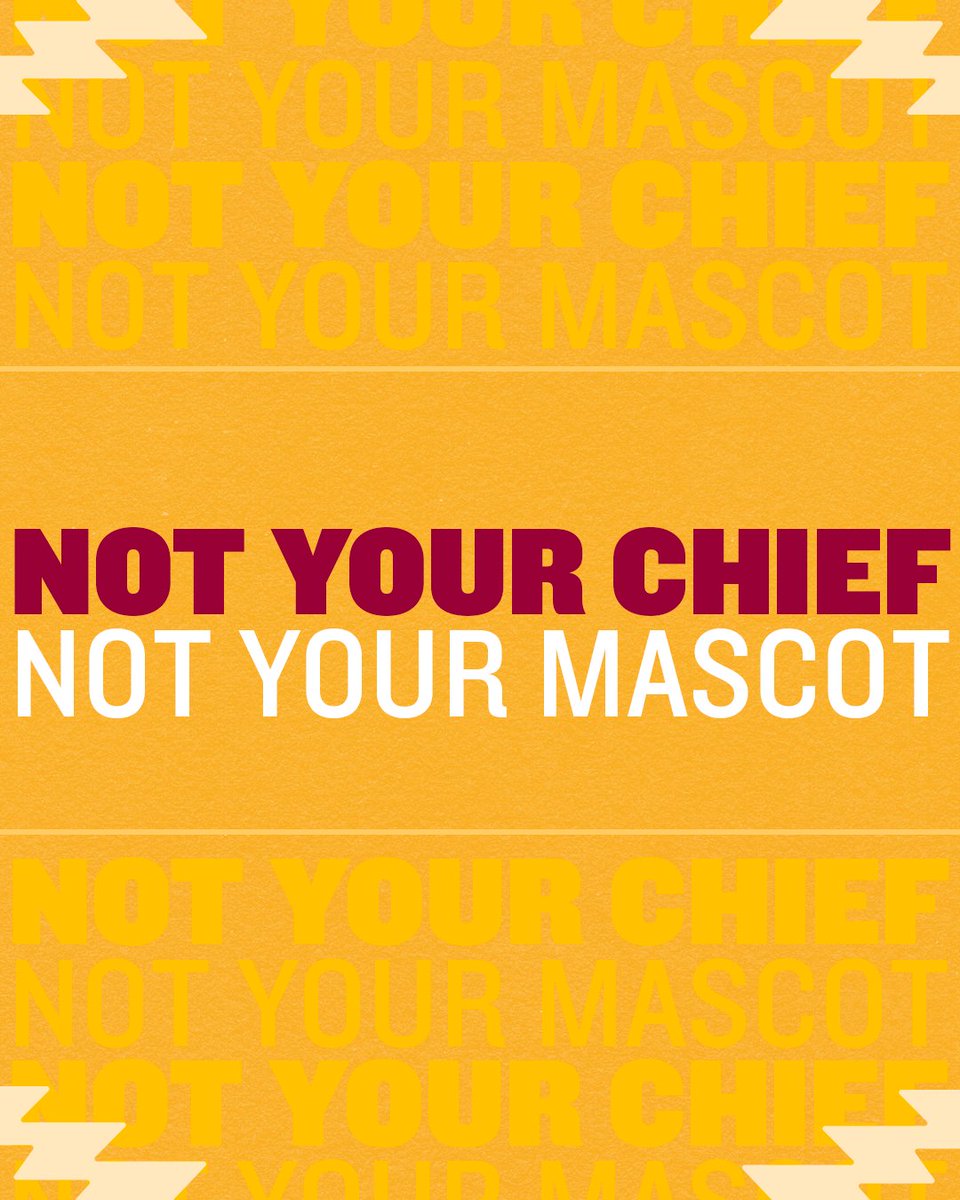 RACIST MASCOTS HAVE NO PLACE IN THE NFL
The @chiefs' mascot is just the tip of the iceberg. We demand the league take action to ban all racist mascots and change the name of the Kansas City Chiefs. Anything less is racism. loom.ly/QCkhMqs
#TheTimeIsNow #ChangetheName