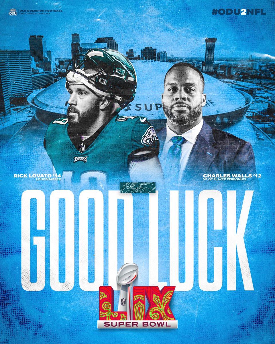 Good Luck tonight, Monarchs! #SBLIX 

<a href="/TheSnappingLife/">Rick Lovato</a> x <a href="/_CharlesWalls/">Charles Walls</a> 

#ReignOn | #ODU2NFL