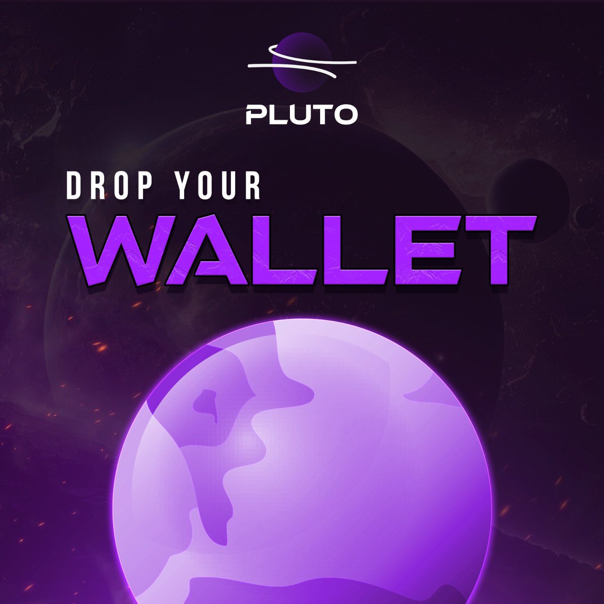 $PLUTO Airdrop open ☄️

STEP 1 : 💟 + 🔁 + Follow 🔔
STEP 2 : Drop your $SOL wallet

First 1400 wallets 👀