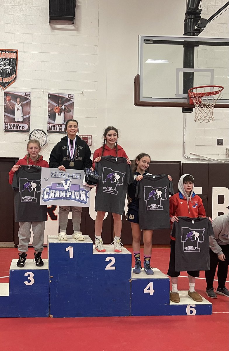Congratulations to Brooklynn Fitzgerald! Brooklynn placed 3rd at the Section V girls wrestling championship meet. #WeAreHilton🤼‍♀️🍎