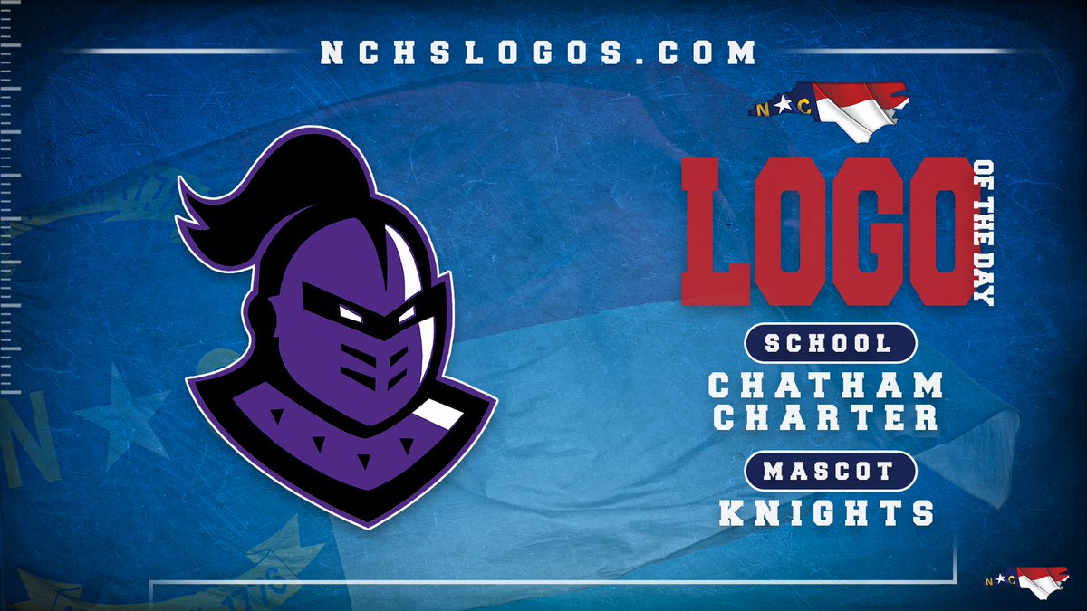 Our #NCHSLogoOfTheDay takes us to Chatham County to ✔️ out the Chatham Charter Knights🟪⚔️

<a href="/chathamcharter/">Chatham Charter</a> <a href="/CCKnightsMBB/">Chatham Charter Basketball</a> <a href="/CCSKnightsOn3/">Chatham Charter Athletic Boosters</a>

nchslogos.com/chathamcharter…

#nchsfb #nchshoops