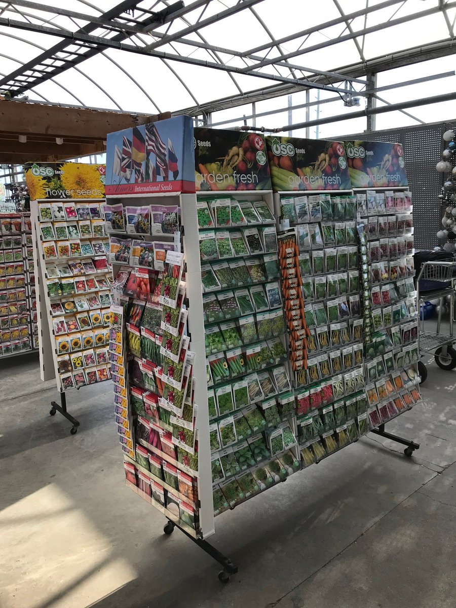 This is a great time to shop seed racks at your local garden centre.  We look forward to this every year.