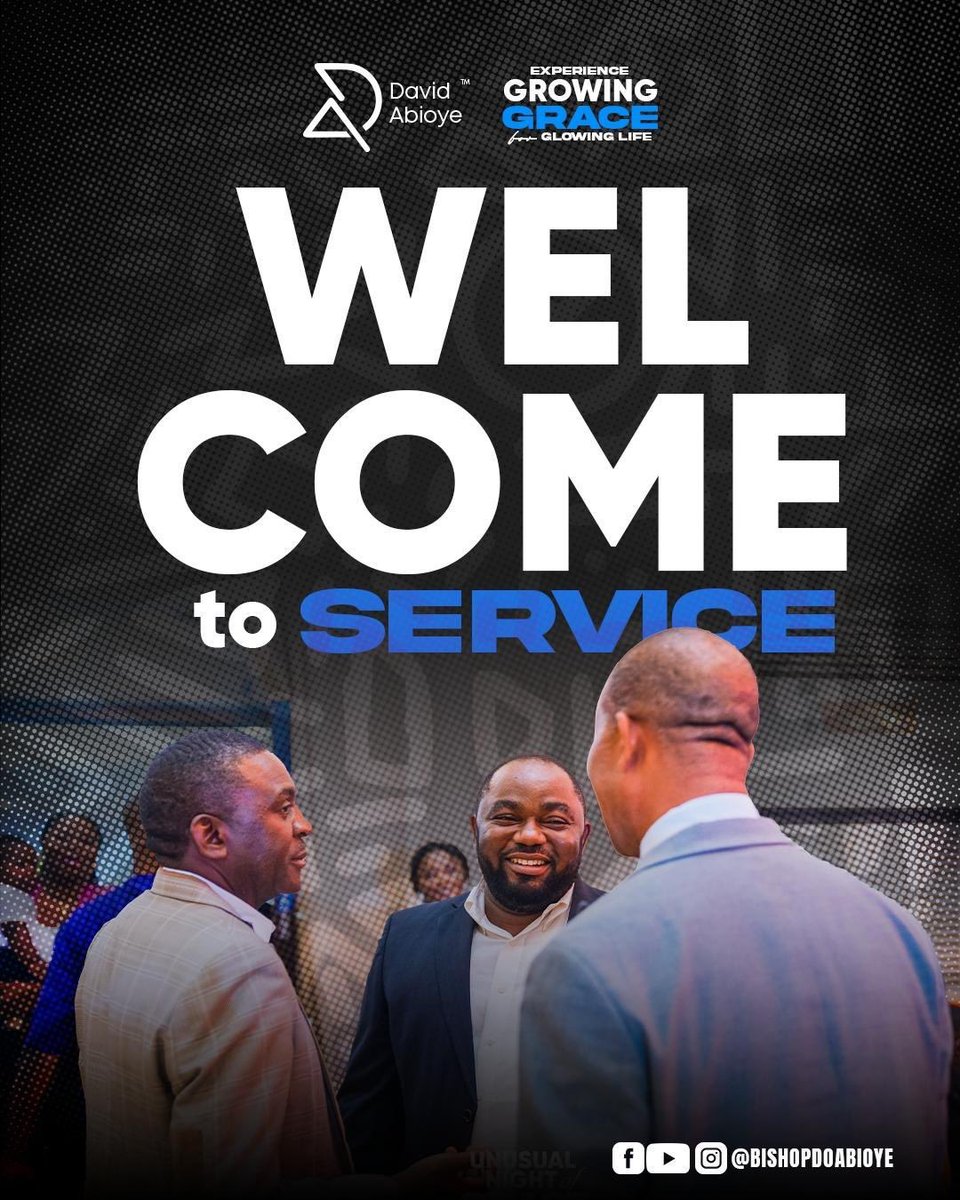 BishopDOAbioye's tweet photo. Welcome to church!
#BishopDavidAbioye #GrowingGrace https://t.co/dtlywXsMEx