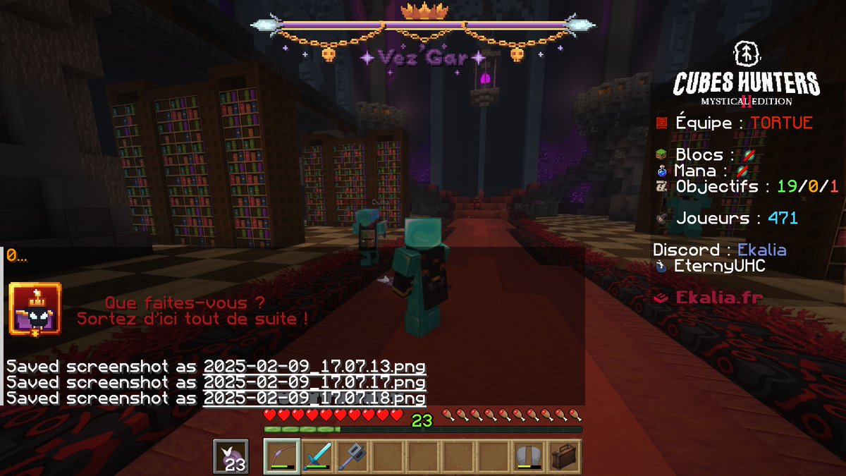 Nous avons rempli l'objectif 20 !

Équipe "TORTUE"

<a href="/Ekalia/">Ekalia</a>
 #CHME2