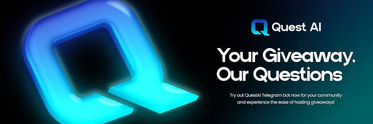 Will it be possible for a telegram bot to host a giveaway? All thanks to @QuestAleth it is made possible. A 🧵   

QUEST AI is a Telegram bot that runs quiz-based giveaways in communities by identifying answers, keeping track of winners, and updating a real-time leaderboard.