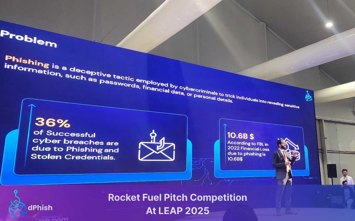 🚀 Presentation Done, Now We Wait! 🚀  

Under Karem Ali's leadership, dPhish delivered a strong presentation at the Rocket Fuel semifinals!
Results pending, but proud of our team's effort, passion, and innovation.  

Thanks for the support—stay tuned! 💡  

#RocketFuel #dPhish