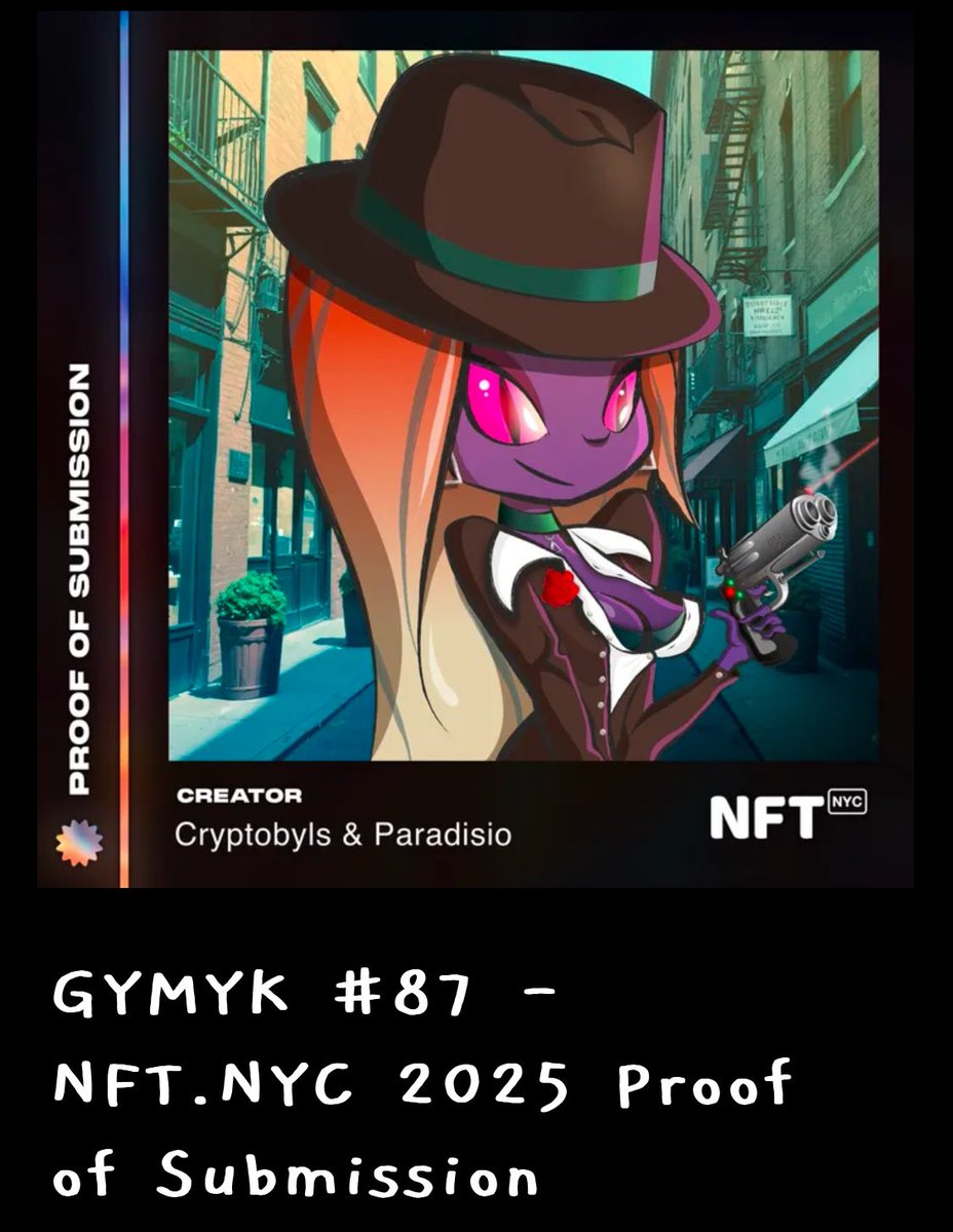 BIG giveaway 🎁 to celebrate our artists participation into <a href="/NFT_NYC/">NFT.NYC</a> 2025 #NFT fair 

3 winners (48h)

Like ❤️
Follow <a href="/GYMYKNFT/">GYMYK</a>
Retweet ♻️
Tag 3 friends 👽👽👽

🚀 (Optional) support us by visiting cryptobyls.nft.nyc if you subscribe you can also claim the free postcard 🎁