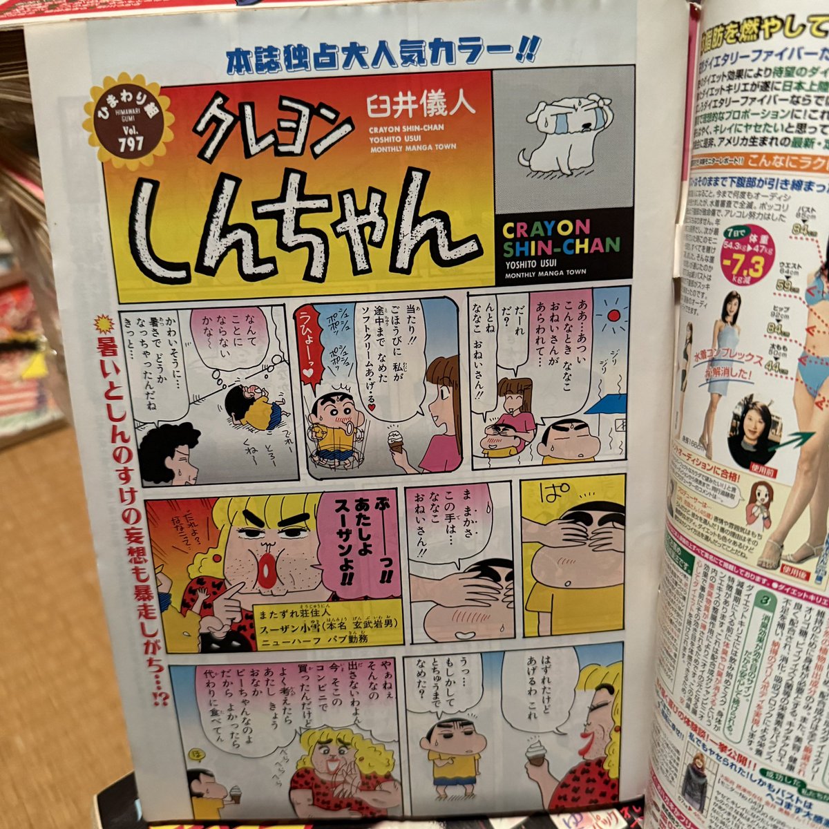 weekly漫画アクション増刊のクレヨンしんちゃん特集号から改題して2000