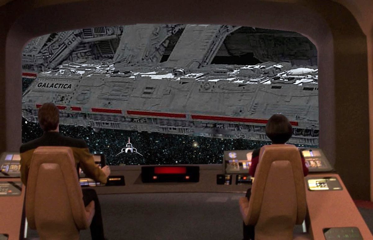 OnlyACartwright's tweet photo. #BattlestarGalactica #StarTrek https://t.co/RpnVybUAnD
