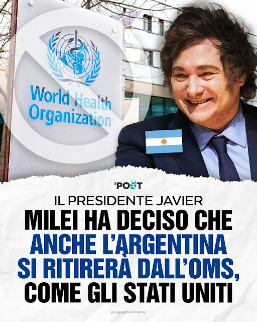 viaggrego's tweet photo. Anche l’#Argentina (come gli #USA) #Abbandona l’#Oms : “ha #Fallito nella #Prova della #Pandemia "! Leggi Qui:
https://t.co/dYYxIuWxFW https://t.co/PdItf52xmx
