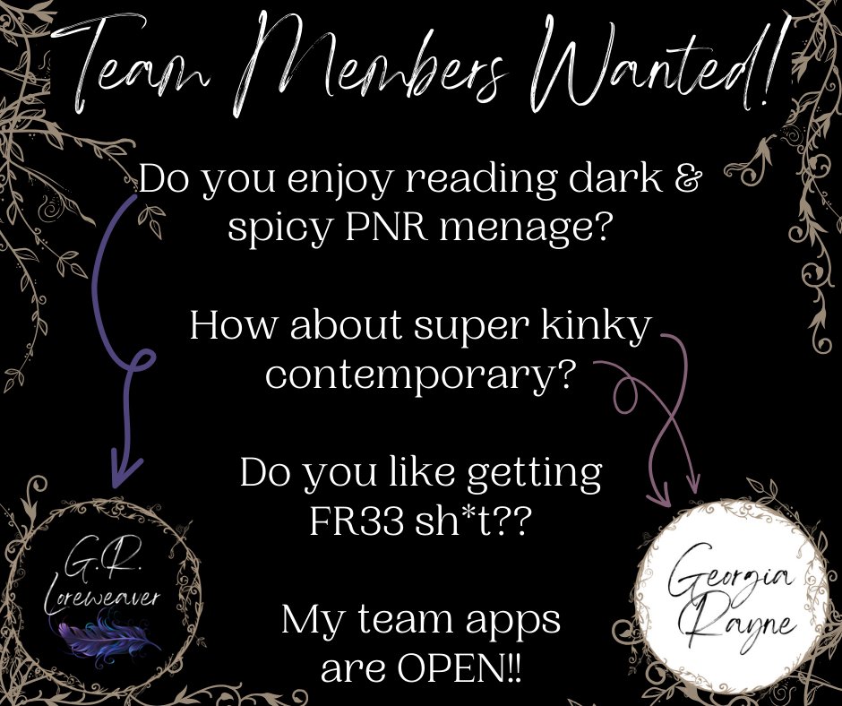 GLoreweaver's tweet image. Street Team App→ forms.gle/Y9svdv9nMN3Mj1…
ARC Team App→ forms.gle/rsKRajZHwN6XAA…