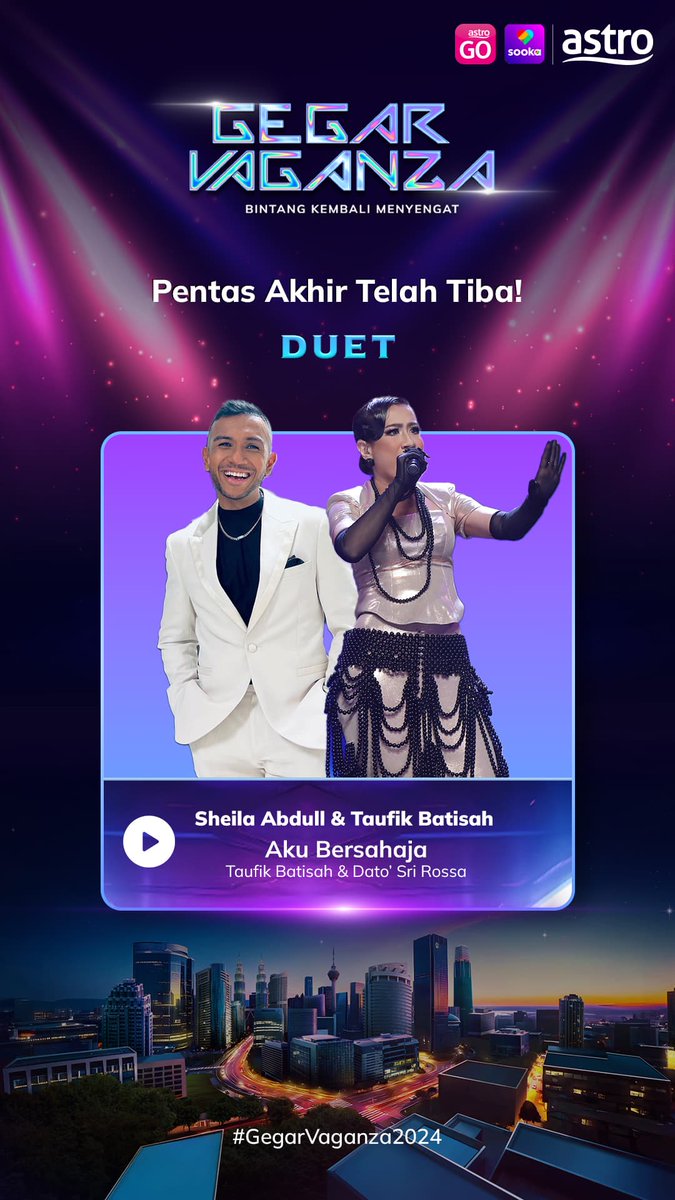 NazimKhan93's tweet photo. Awak kat mana awak awak kat mana .. wowww duet yang pasti meletup yer..
SHIELA ABDUL berduet dgn TAUFIK BATISAH wo000 .. #sheilaabdul #taufikbatisah @VaganzersFans 

#Vaganzers
#Vaganzers
#Vaganzers
#Vaganzers
#Vaganzers
#Vaganzers
#Vaganzers
#Vaganzers
#GegarVaganza2024 #GV11 https://t.co/jmYwK4E5KB