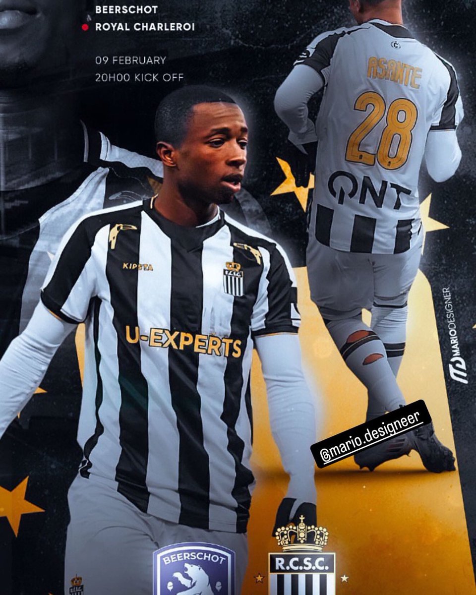 Oneworldsports_1 (@oneworldsports_) on Twitter photo 🔥 GAME DAY! 🔥
<a href="/RAnokye7/">Raymond Anokye Asante</a> is set for action as <a href="/RoyalCharleroi/">Sporting Charleroi</a> faces <a href="/kbeerschotva/">K. Beerschot V.A.</a> tonight at Stade du Pays de Charleroi!
🗓 February 9th
⏰ Kick-off: 20:00
⚽ Belgian Pro League
All eyes on Raymond—let’s get that victory! ⚫⚪✨
<a href="/AnimSammy/">Sammy Anim Addo</a> <a href="/Jeffofori20/">Jeffofori</a> 🔥 GAME DAY! 🔥
<a href="/RAnokye7/">Raymond Anokye Asante</a> is set for action as <a href="/RoyalCharleroi/">Sporting Charleroi</a> faces <a href="/kbeerschotva/">K. Beerschot V.A.</a> tonight at Stade du Pays de Charleroi!
🗓 February 9th
⏰ Kick-off: 20:00
⚽ Belgian Pro League
All eyes on Raymond—let’s get that victory! ⚫⚪✨
<a href="/AnimSammy/">Sammy Anim Addo</a> <a href="/Jeffofori20/">Jeffofori</a>