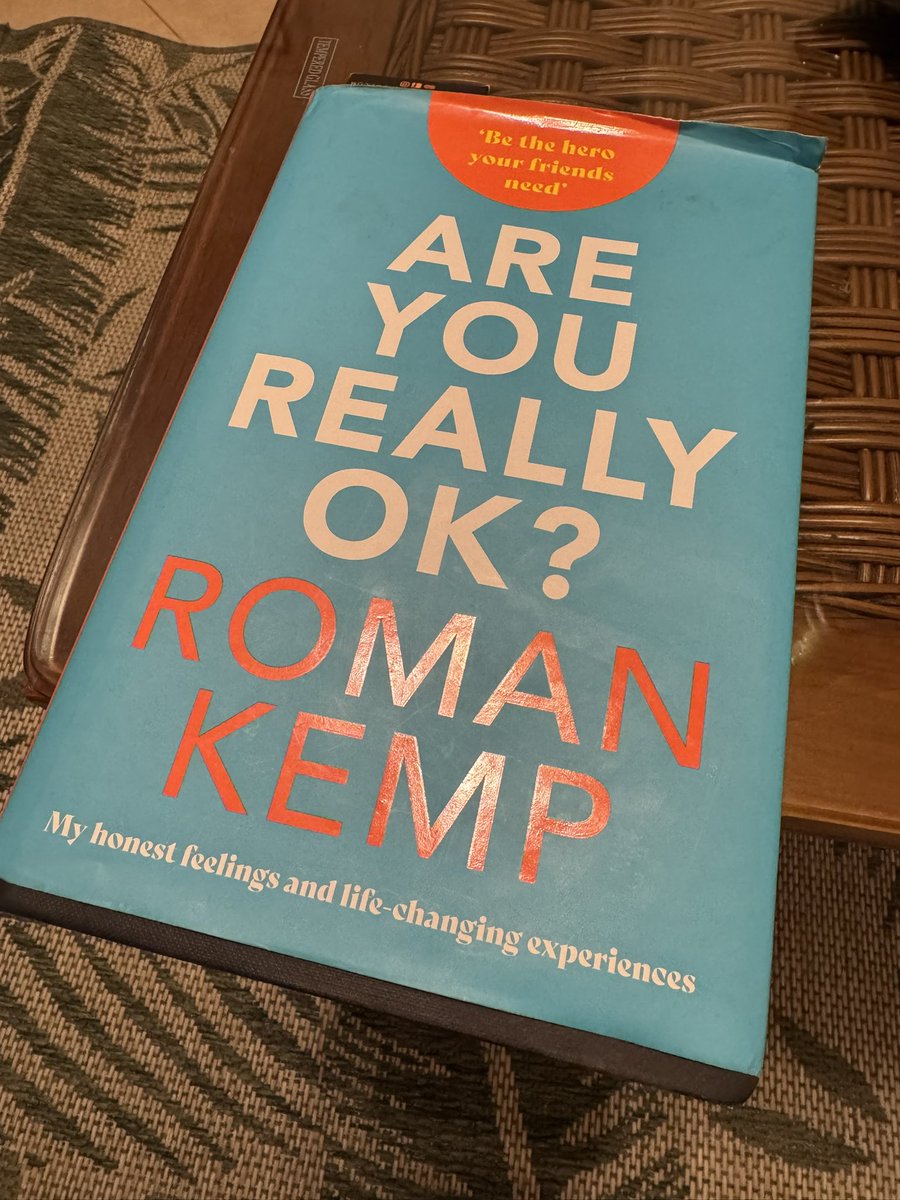 Steve Whitney (@cromwellstoves) on Twitter photo My holiday read. I couldn’t put it down. A superbly written book, written from the heart by a man who is not frightened to face up to the battles on his life journey. Thank you <a href="/romankemp/">Roman Kemp</a> you are a mental health awareness legend.
#beatthestigma
#mentalhealthmatters
#stopsuicide My holiday read. I couldn’t put it down. A superbly written book, written from the heart by a man who is not frightened to face up to the battles on his life journey. Thank you <a href="/romankemp/">Roman Kemp</a> you are a mental health awareness legend.
#beatthestigma
#mentalhealthmatters
#stopsuicide