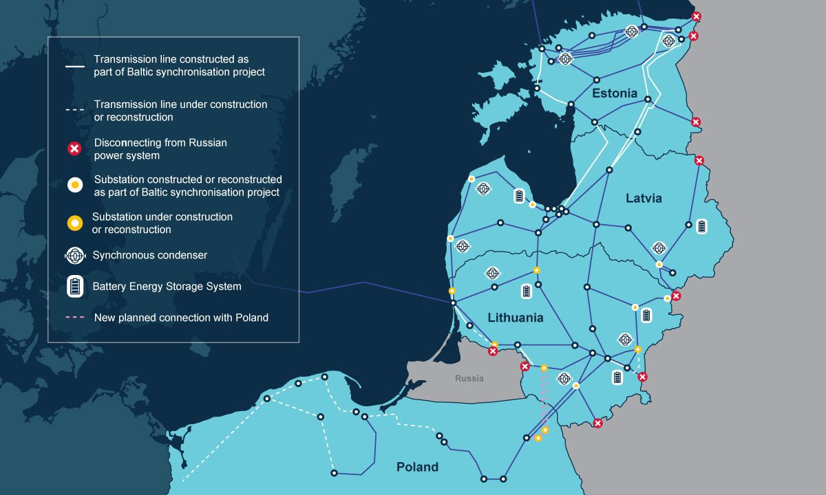 Latvian_MFA's tweet image. ⚡️ A momentous day for European unity 🇪🇺! Latvia 🇱🇻, Estonia 🇪🇪 and Lithuania 🇱🇹 have now fully connected to the rest of the European grid and the single electricity market thus increasing energy independence and security of supply. 

#BCM2025LV