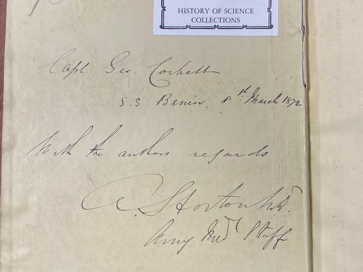 PalmeriJoAnn's tweet photo. #PresentationCopy notes from 1867 book by James Africanus Horton: Physical and Medical Climate and Meteorology of the West Coast of Africa (#HistSci Collections @OU_Libraries) #HistMed #HistSTM #RareBooks #BHM #BlackHistoryMonth https://t.co/NAk2xvldNP