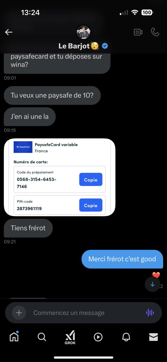 Aiqaaa_'s tweet photo. @LeBarjotProno @2 Merci frérot je vais faire 0€-> 700€ https://t.co/bNN61YJyVf