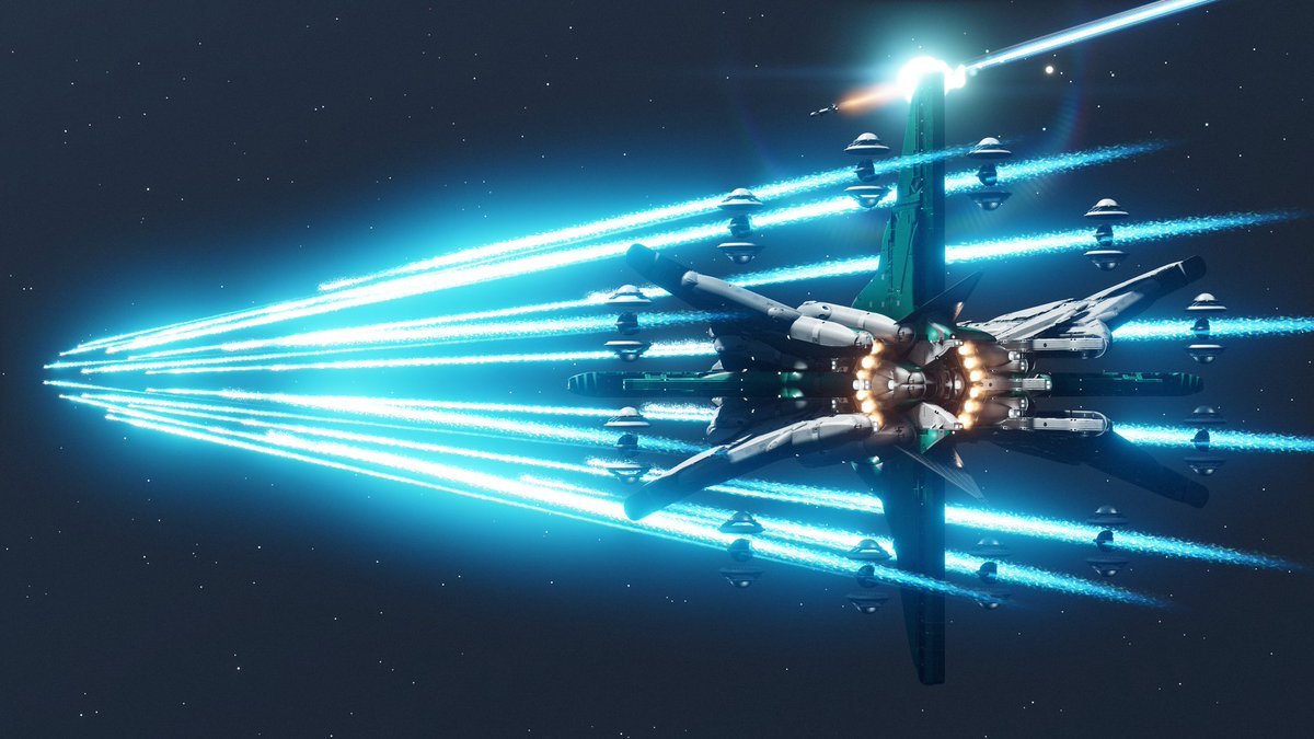 ARandyMidget's tweet photo. Really pleased how this one turned out, I wasn't sure at first about the floating weapon placements as they kinda look out of place....but when I started to shoot them in space I was blown away how awesome they looked 😍

Anyways hope you guys like the design 🤙 https://t.co/eFMpSHyuVD