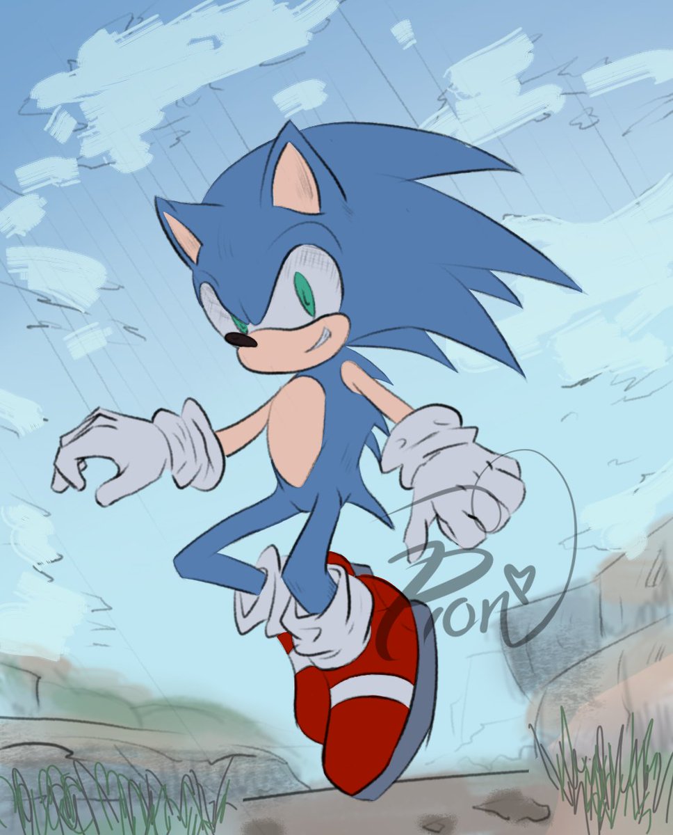 _Pi0n_'s tweet photo. I'm still here! Just been a bit busy with things. Here's a drawing of Sonic, and there will be more drawings later!
#sonicfanart #fanart #art #sketch #SonicTheHedeghog #SONIC https://t.co/nLDoRrDazX