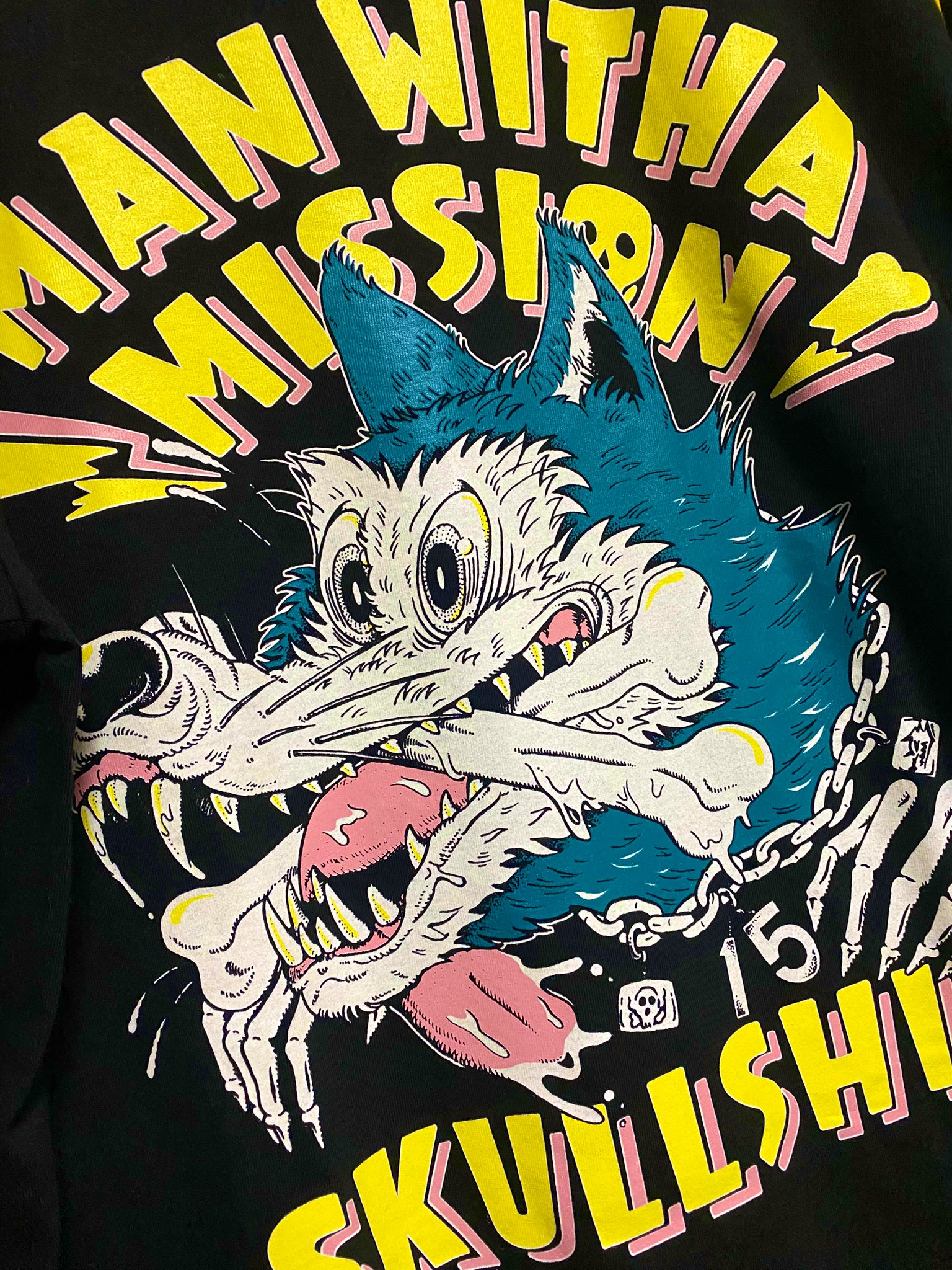 MAN WITH A MISSION × SKULLSHIT コラボＴシャツ ecd4cab65ab1c5095250f5b572b3a6