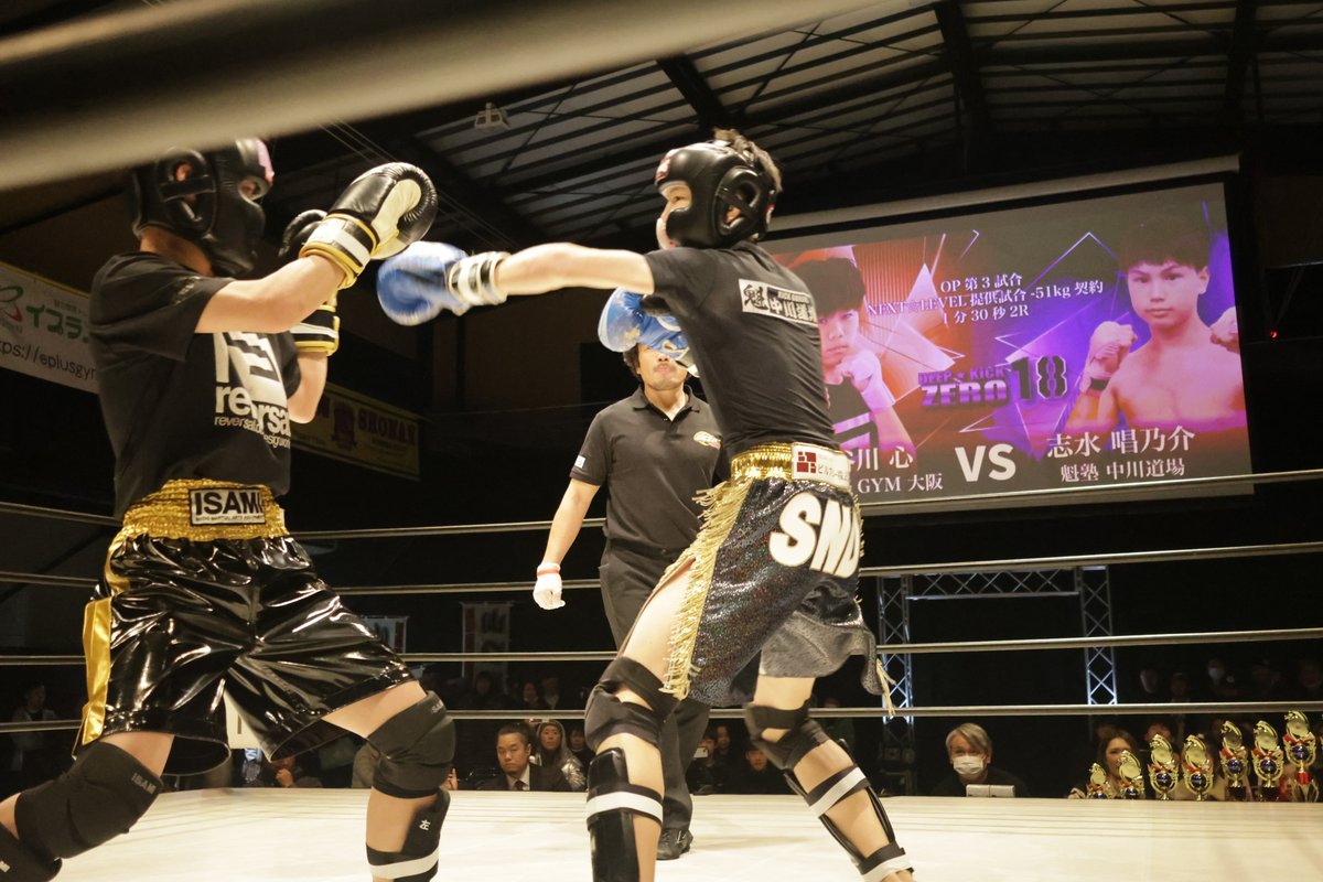 オープニングファイト第3試合 -51kg契約 1分30秒2R ×長谷川心（TEPPEN