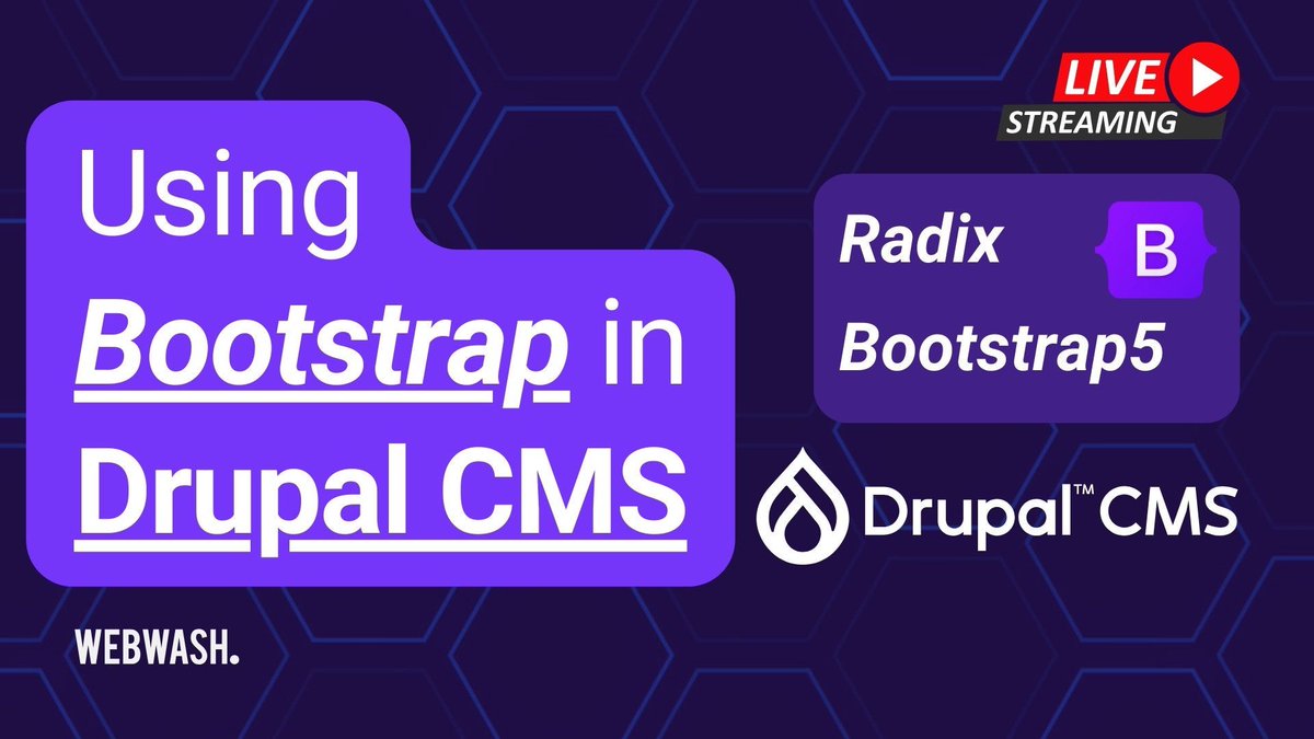 reisquarteu's tweet image. Using #Bootstrap in #DrupalCMS: webwash.net/using-bootstra… #video #tutorial