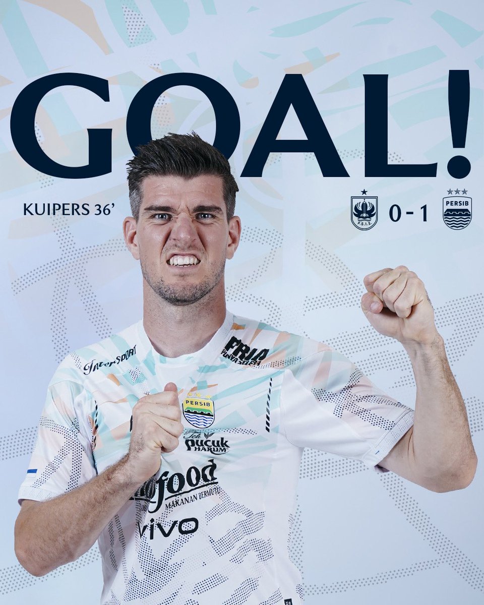 persib's tweet image. Sang kapten #PERSIB malam ini mencetak gol pembuka melalui sundulannya💥

#PERSIBDAY #WeArePERSIB