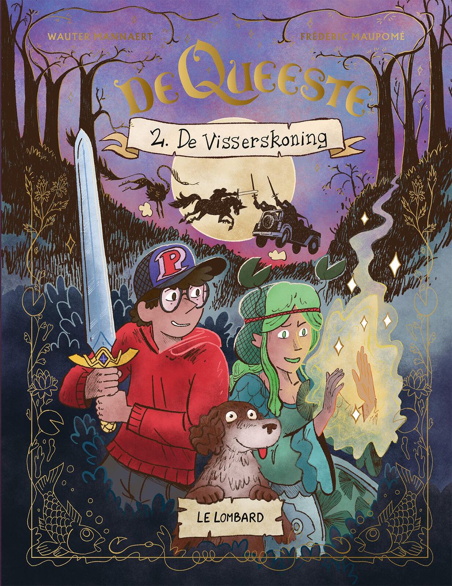 stripland_BENL's tweet photo. De #Visserskoning, deel 2 van De #Queeste, verschijnt deze week bij #LeLombard. Om een eeuwenoude queeste succesvol te voltooien, moet Pelli de uitwerpselen in de bossen van de streek besnuffelen. Weinig ridderlijk allemaal. #WauterMannaert #FrédéricMaupomé #Fantasy https://t.co/VwRgYqF3be