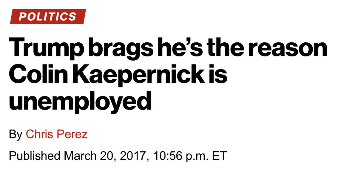 nkalamb's tweet image. With Trump and the NFL likely to turn today’s Super Bowl into at least some degree of fascist spectacle, it’s worth remembering that Colin Kaepernick literally gave up his career to challenge the regime’s white supremacist project the first time around. 

Solidarity to the GOAT.