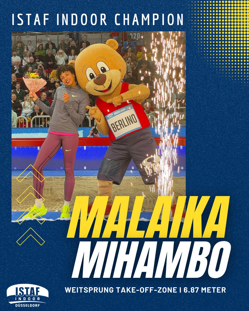 ISTAF INDOOR Düsseldorf
Women - Long Jump Take-off-Zone
1. Malaika Mihambo 🇩🇪 6,87 m
2. Pauline Hondema 🇳🇱 6,68 m
3. Plamena Mitkova 🇧🇬 6,67 m
#istafindoor #istaf #weltklasseleichtathletik #leichtathletik #trackandfield #athletics