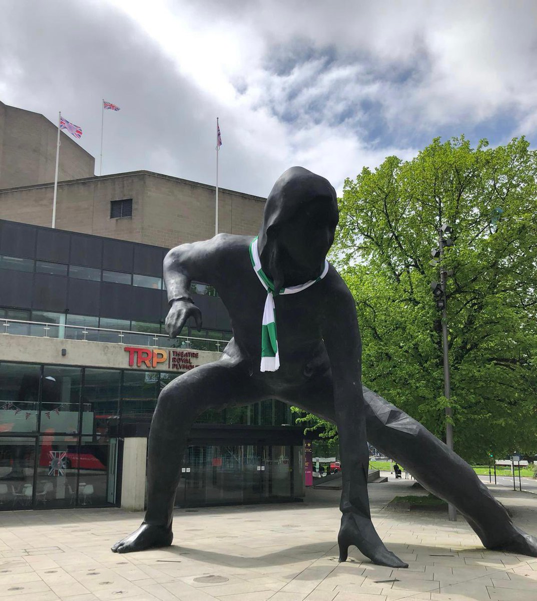 TRPlymouth's tweet photo. It’s a big day in Plymouth as @Argyle take on @LFC at Home Park.

There’s no shows today at TRP so we’re directing all our spotlights on the team and the mighty Green Army.

Come on, Argyle! 💚 https://t.co/sblsPKcJUp