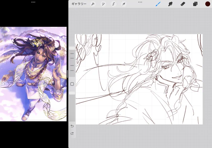 ガラレ、描き切れるように祈っといてください 