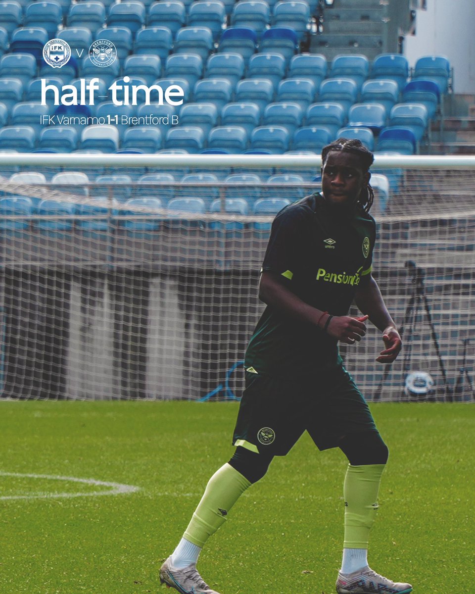 ⏱️HALF-TIME: Ethan Brierley’s spot kick takes us into the break level 💪

#AtlanticCup | #BrentfordB