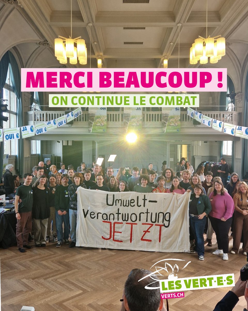 Les VERT·E·S suisses (@lesvertssuisses) on Twitter photo Nous sommes immensément fiers des <a href="/JeunesVertes/">Jeunes Vert•e•x•s Suisse</a>. Leur engagement a été incroyable ces dernières semaines et mois. Et leur campagne a permis de faire largement connaître l'enjeu fondamental des limites planétaires. Un grand bravo et MERCI ! 💚 Nous sommes immensément fiers des <a href="/JeunesVertes/">Jeunes Vert•e•x•s Suisse</a>. Leur engagement a été incroyable ces dernières semaines et mois. Et leur campagne a permis de faire largement connaître l'enjeu fondamental des limites planétaires. Un grand bravo et MERCI ! 💚