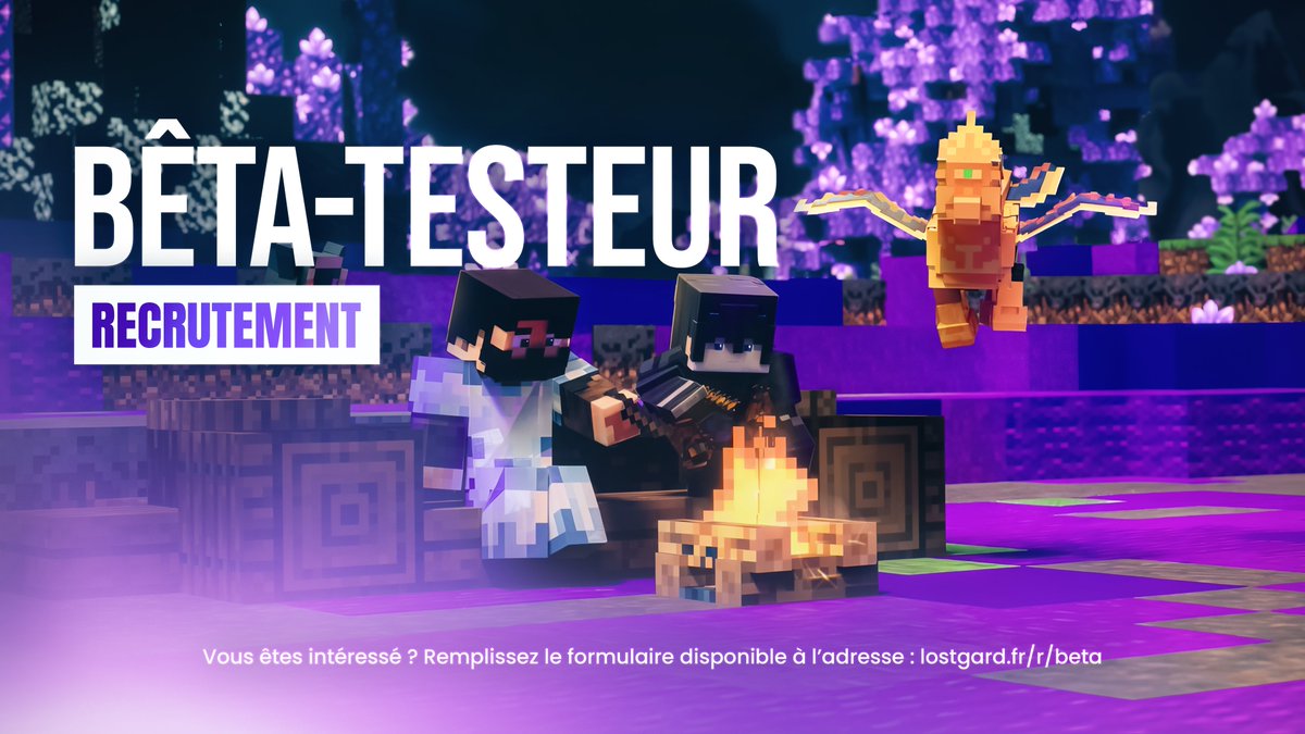 📄 Le recrutement des bêta-testeurs est ouvert ! 

Voici le lien pour accéder au formulaire : lostgard.fr/r/beta