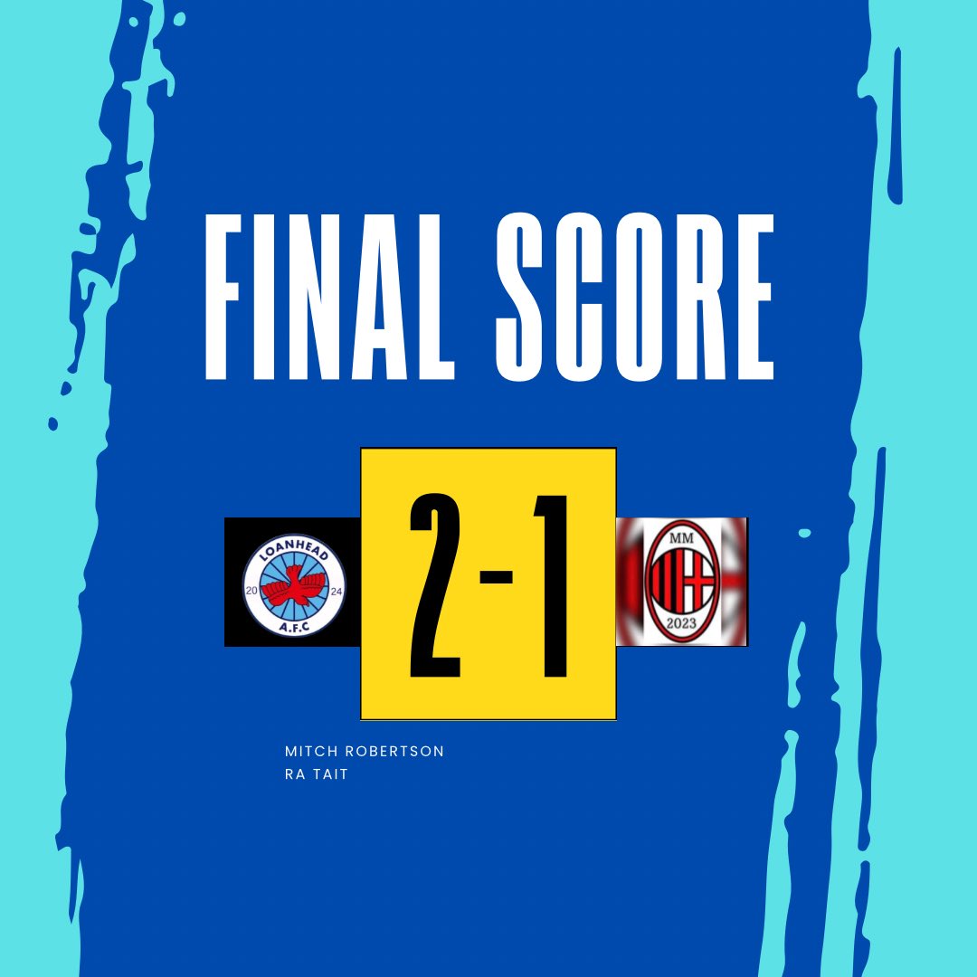 Big 3 points for the boys today. Slow start but once we got going, got our rewards. Boys dug in well towards the end to see the game out. Onto the EOS next week. 🩵

<a href="/Mitchellrob_/">mitch robertson</a> ⚽️ 
Ra Tait ⚽️