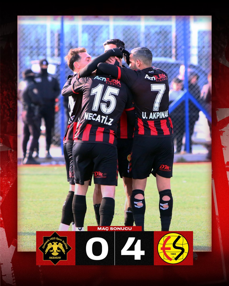 Maç Sonucu | Osmanlı 1453 SK 0-4 Eskişehirspor'umuz

⚽ 45+2' Okan Sarı
⚽ 69' Süleyman Alagöz (K.K)
⚽ 79' Necati Önal
⚽ 85' Sertaç Kayatekin