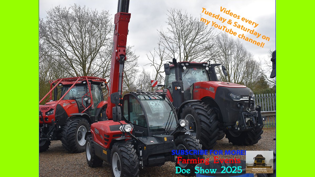 TheFarmer123YT's tweet image. Farming Events  - Doe Show 2025: A walk around the new Case machinery. Video live on my channel - Check it out youtu.be/d0GyBe2ui14 Thanks! @ErnestDoeSons @CaseIH_UK_IRE #DoeShow #Case #Farming #FarmingPhotography #Agriculture