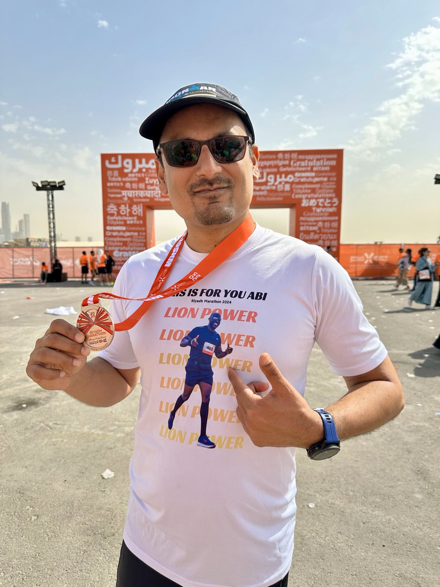 ehsan_hoque's tweet image. Ran the Riyadh marathon for 2nd year in a row, cherishing the memories of Abie, our spin instructor who left us too soon.
#RiyadhMarathon2025