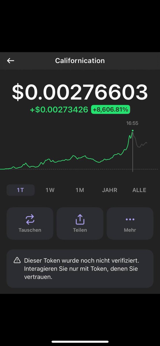 fabiio170's tweet photo. Hättet ihr gestern den Call aus meiner VIP Telegram Gruppe genommen hätten ihr ein 6000%+ Memecoin Gewinn gehabt, kommt rein. Kostenpunkt 1 SOL, schreibt mir bei telegram🚀#memecoin https://t.co/O7bsoAA3Ep