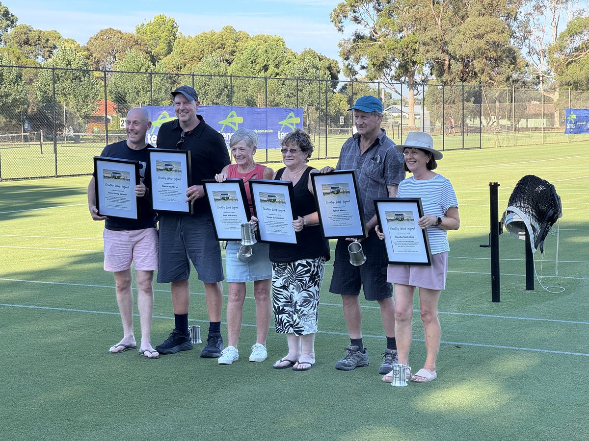 walshcee's tweet photo. A pump my own tyres here, but a sell for the world’s best #tennis event. Honoured to join the “Legends” at @tennisvic #CountryWeek, a phenomenal event with more than 1300 players on 100 grass courts in Swan Hill this year. If you can hold a racquet, put it on your bucket list. https://t.co/xXkCFbc2oU