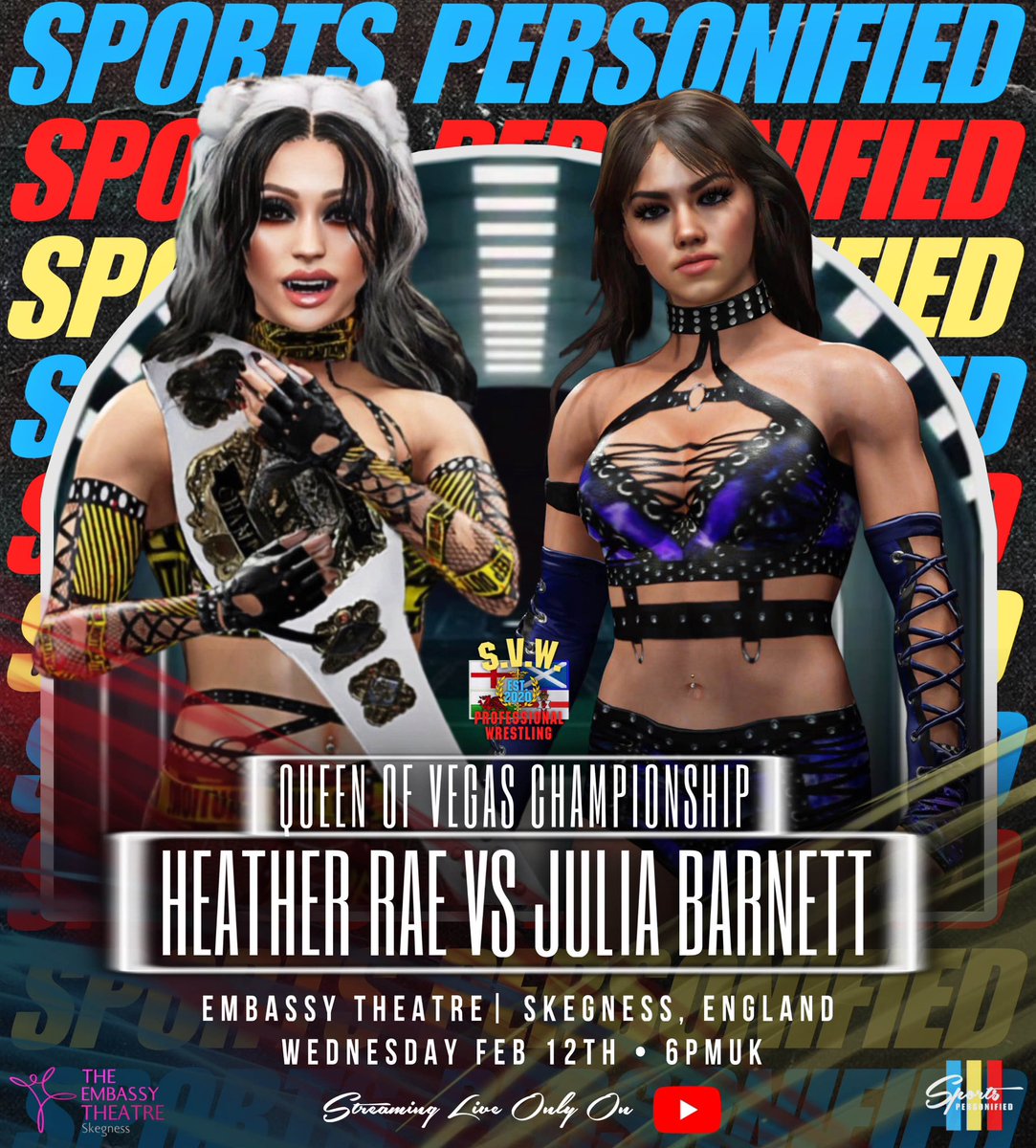 SVegasWrestling's tweet photo. The first 4 matches for @SVegasWrestling (WWE 2K24) Episode 41 live streaming Wednesday at 6PM UK time on the Skeg Vegas Wrestling YouTube channel https://t.co/xNS5sbuxesโฆ #likeforlikes #like #likeforlikeback #likesforlike #likeforfollow #liketime #wwe2k24 https://t.co/hW8nMYMi5X