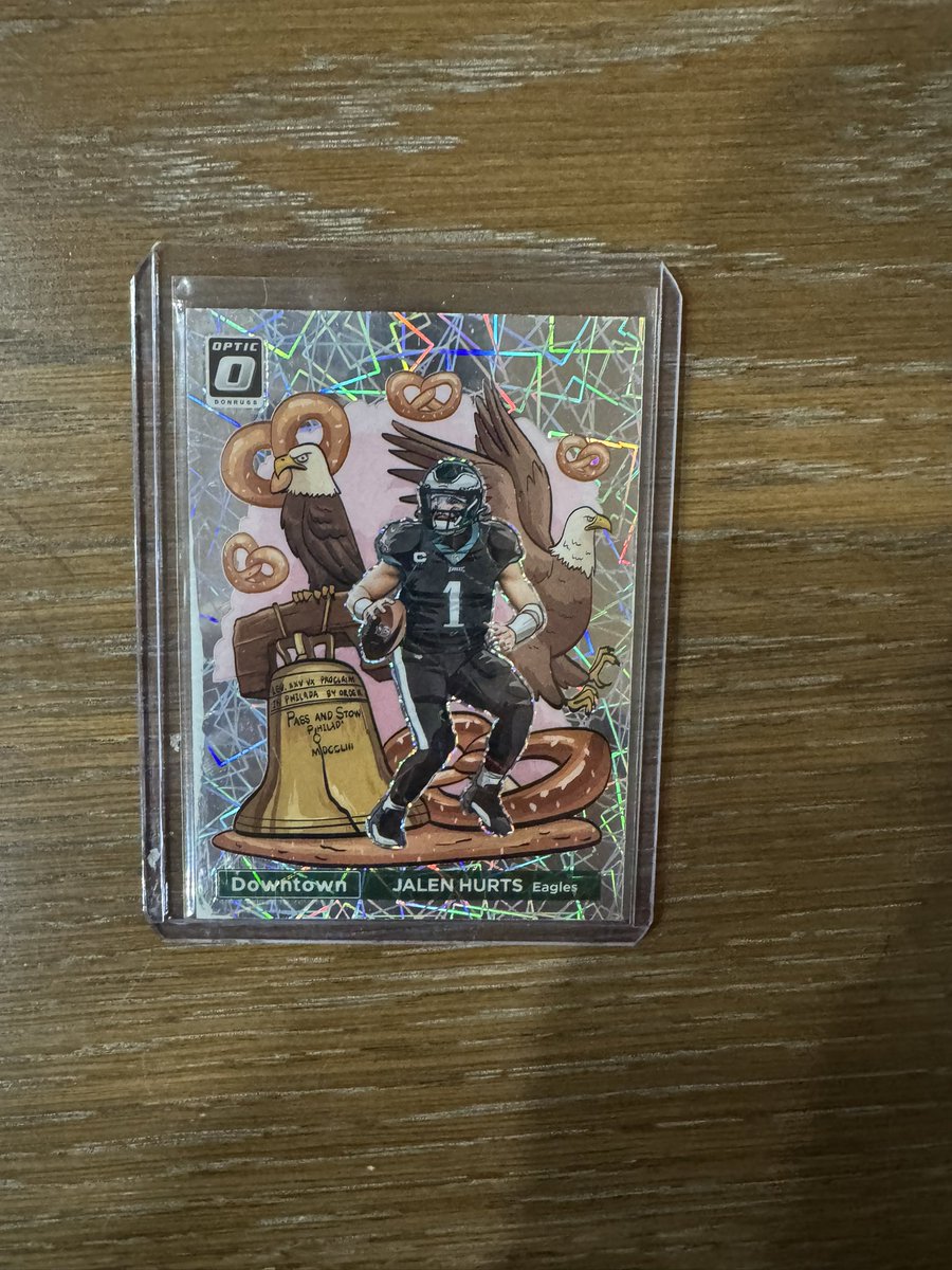 🏈 Super Bowl / 5K follower giveaway 🏈

Giving away a Jalen Hurts Downtown. Has some surface issues so decided today would be a good day for a giveaway.

To enter:

- Follow &amp; repost
- Reply who will score the first TD of the game!

Winner will be announced on Feb. 12th.