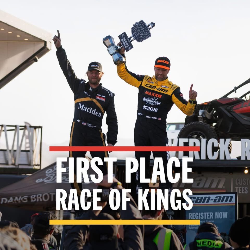 UTVGuide's tweet photo. Kyle Chaney and @CanAm make history at @KingoftheHammer
#kingofthehammers #canamoffroad https://t.co/M8yHse8PeW