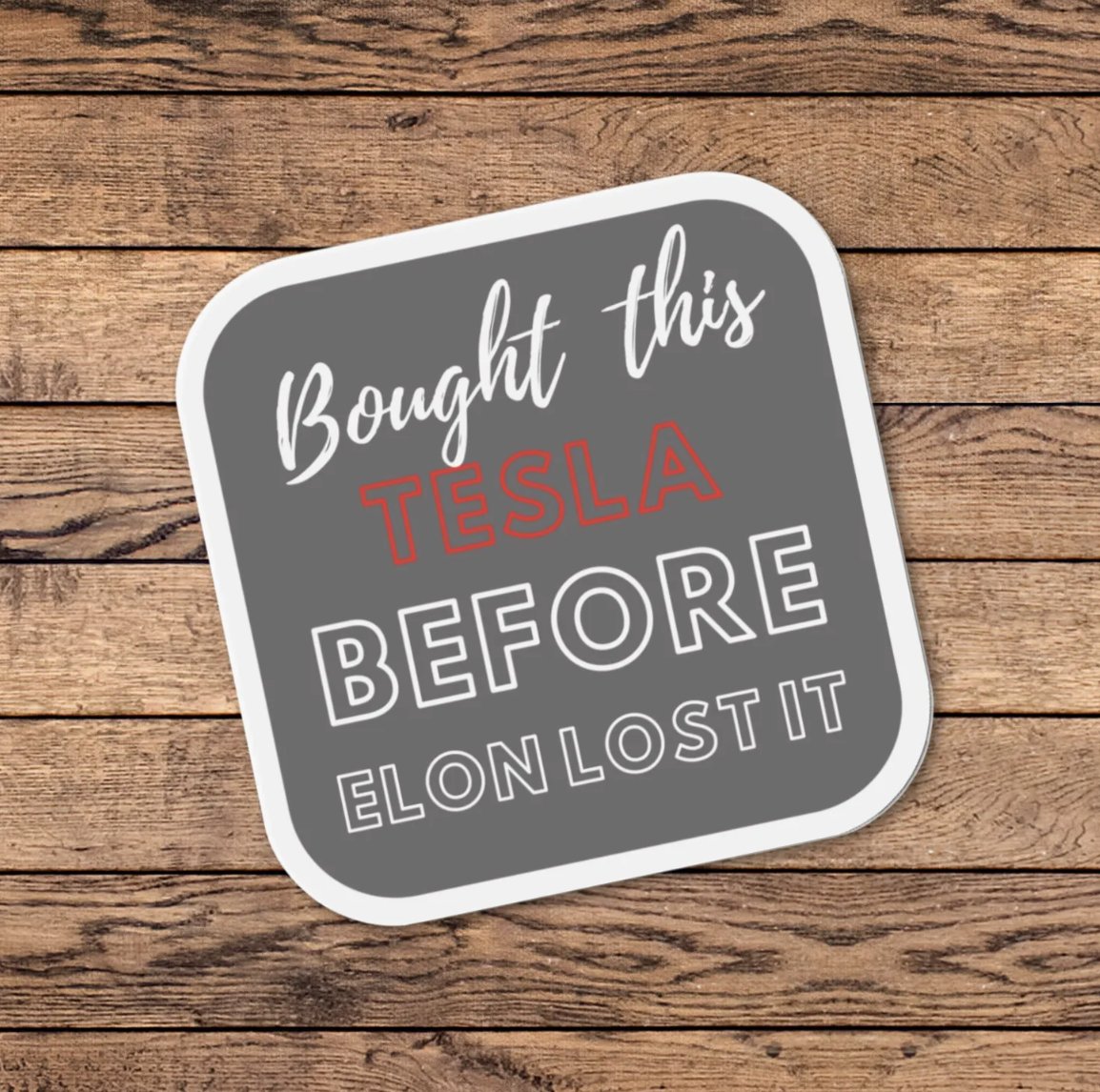 KCBC_NFT's tweet photo. Make a statement on the road with our BEST SELLING 6x6 Tesla Car Magnet. Inject some humor into your ride and show off your POV. Get it now at https://t.co/xqKgJMeXrZ @Etsy #Tesla #Cybertruck #MuskHumor #GiftIdea #ElonMuskWentCrazy #ElonMusk https://t.co/iUtqhICksr